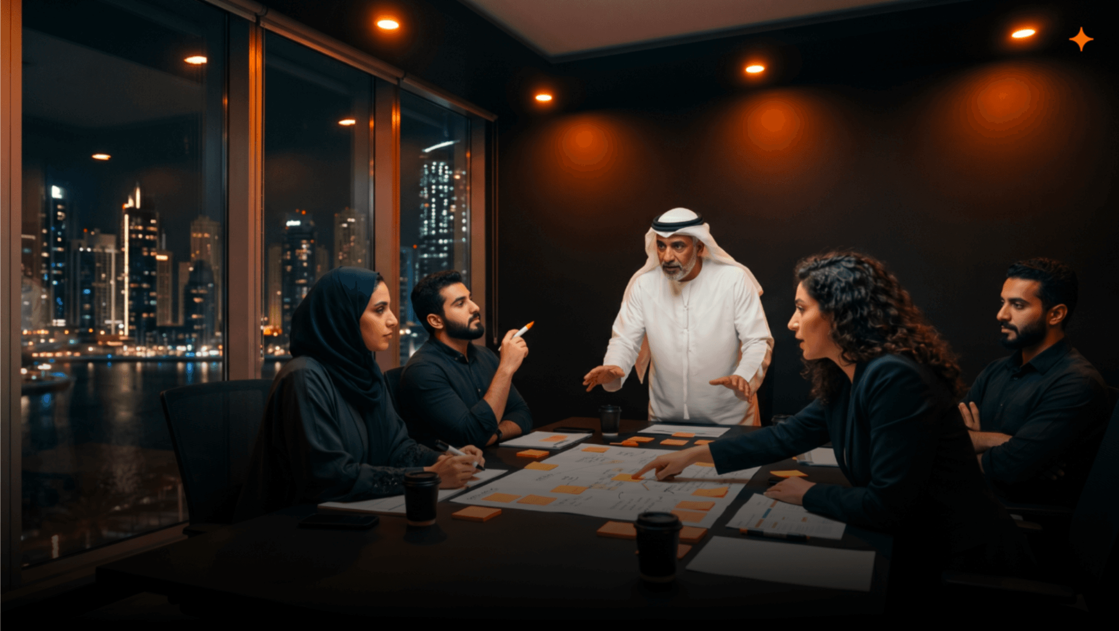 Strategic agency collaboration in the UAE, teams aligning on goals and shared accountability for stronger brand outcomes